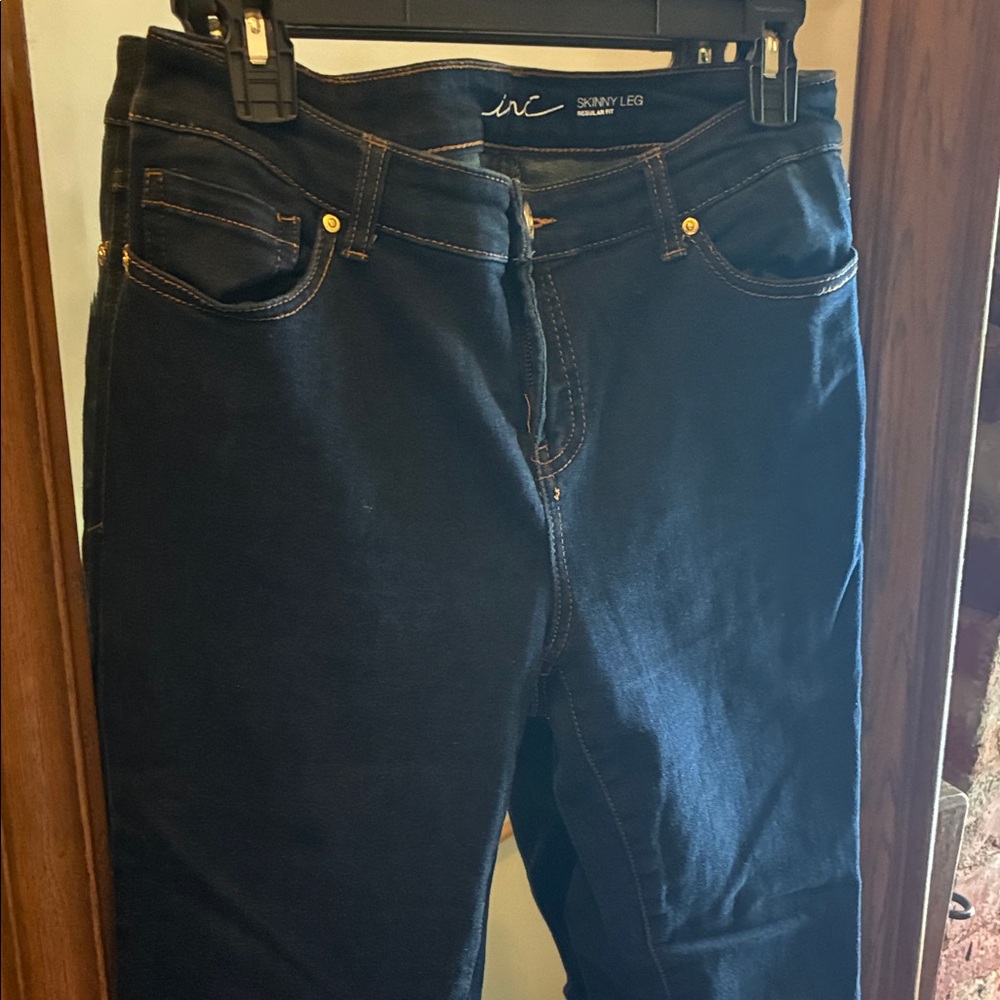 INC International Concepts Women's Dark Blue Skinny Jeans